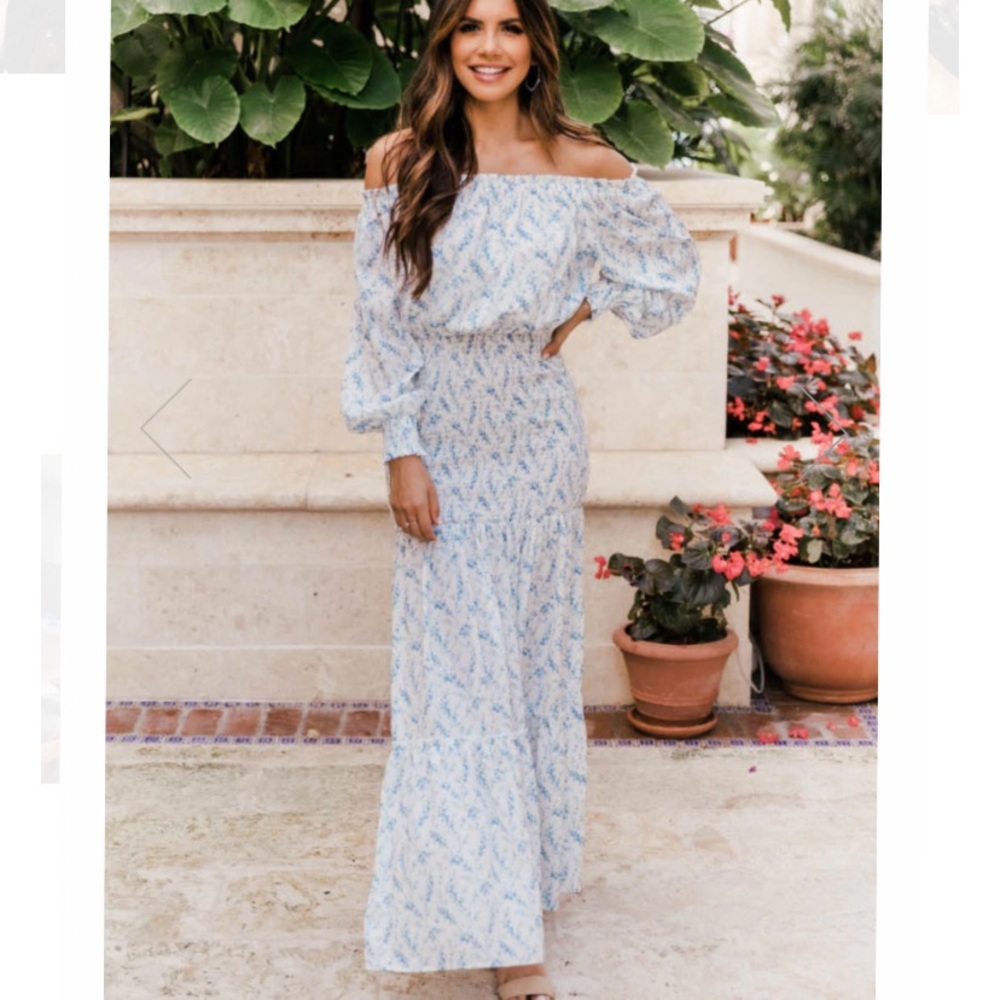 Pink lily maxi dress.